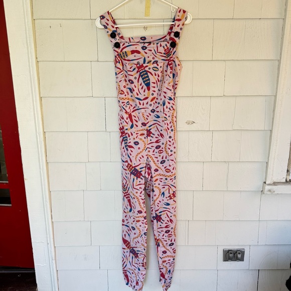 Nooworks Overalls in Scorpion Print Pink size Small - Picture 2 of 10